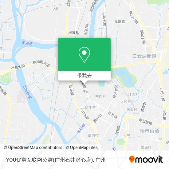 YOU优寓互联网公寓(广州石井滘心店)地图