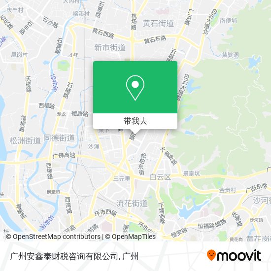 广州安鑫泰财税咨询有限公司地图