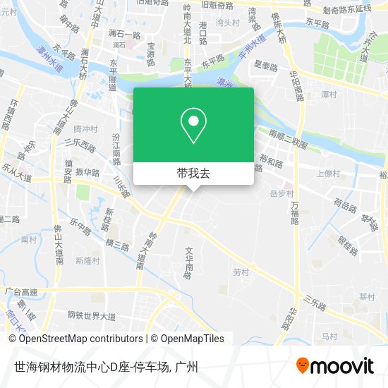 世海钢材物流中心D座-停车场地图