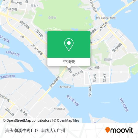 汕头潮溪牛肉店(江南路店)地图