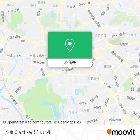 鼎泰美食街-东南门地图