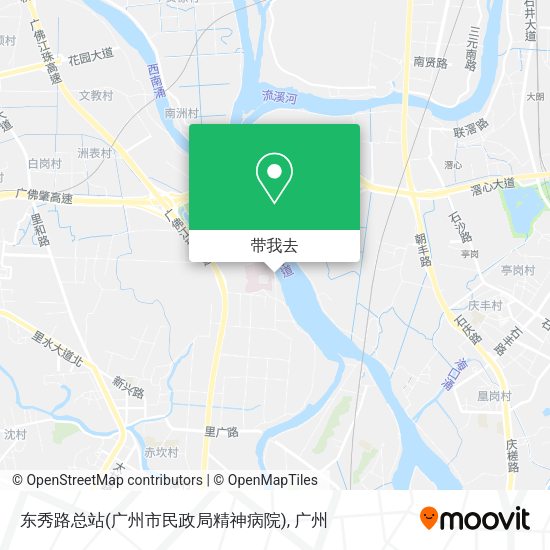 东秀路总站(广州市民政局精神病院)地图