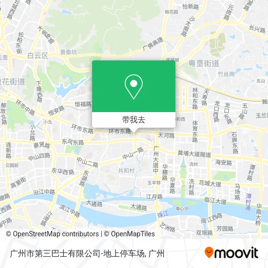 广州市第三巴士有限公司-地上停车场地图