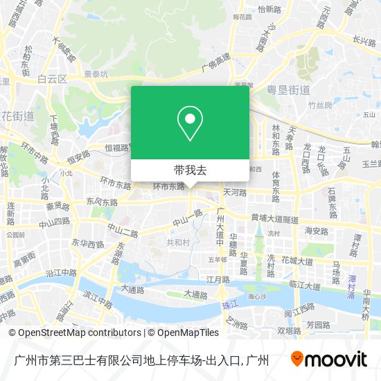 广州市第三巴士有限公司地上停车场-出入口地图