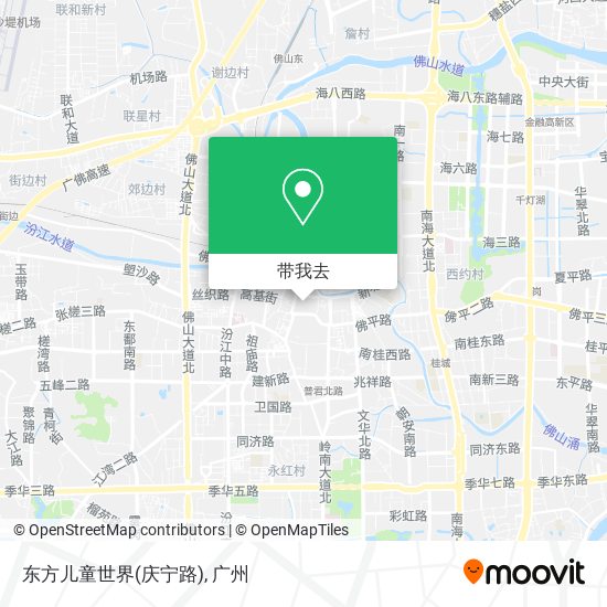 东方儿童世界(庆宁路)地图