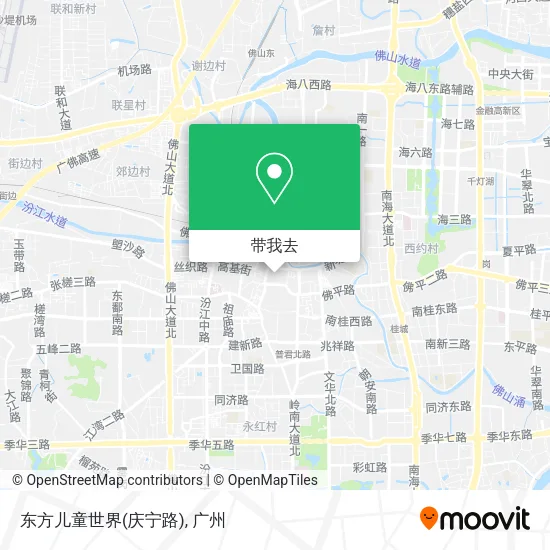 东方儿童世界(庆宁路)地图