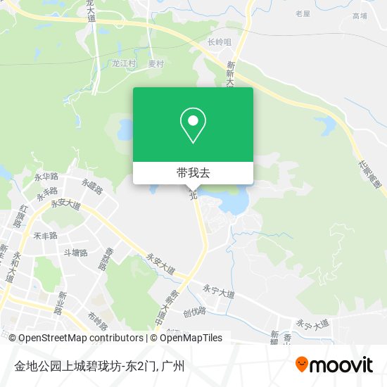 金地公园上城碧珑坊-东2门地图