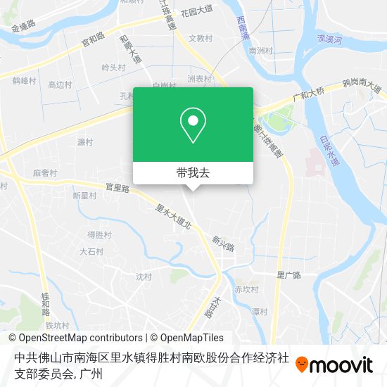 中共佛山市南海区里水镇得胜村南欧股份合作经济社支部委员会地图