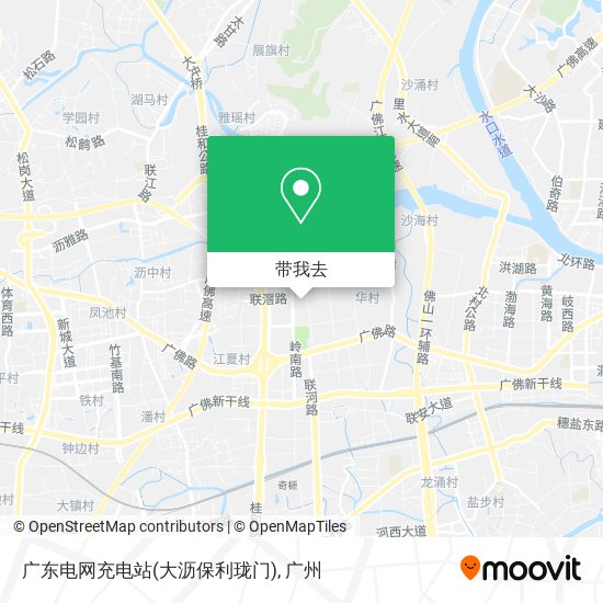 广东电网充电站(大沥保利珑门)地图