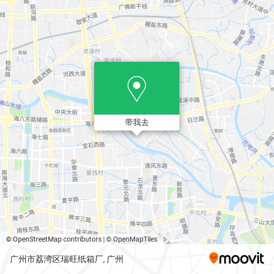 广州市荔湾区瑞旺纸箱厂地图