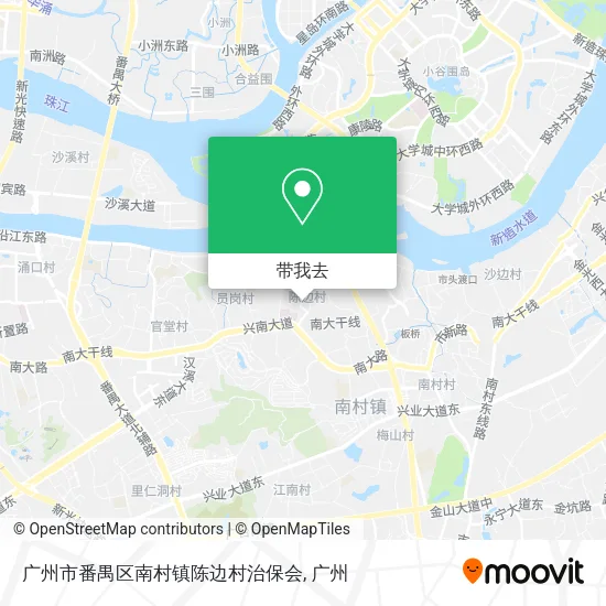 广州市番禺区南村镇陈边村治保会地图