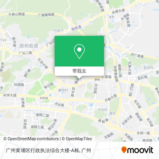 广州黄埔区行政执法综合大楼-A栋地图