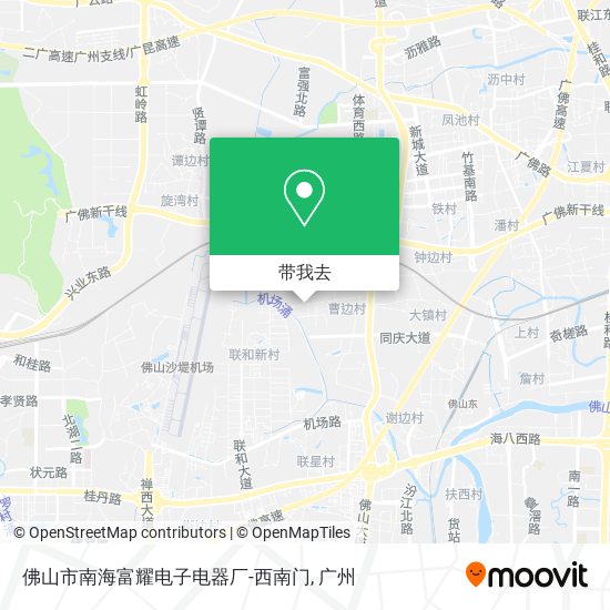 佛山市南海富耀电子电器厂-西南门地图
