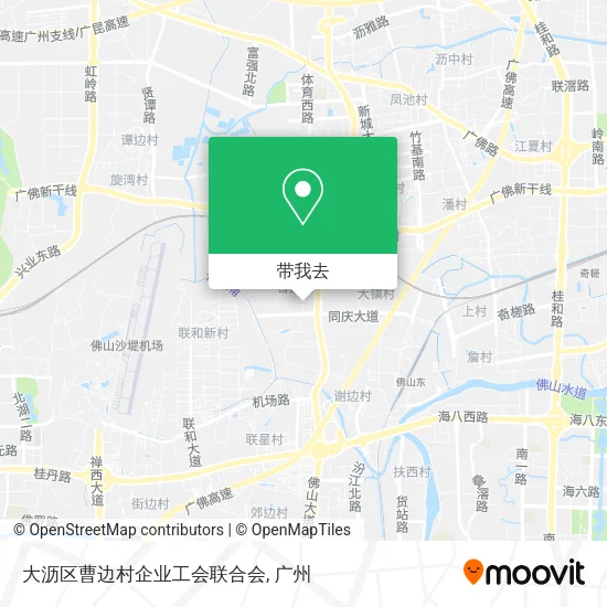 大沥区曹边村企业工会联合会地图