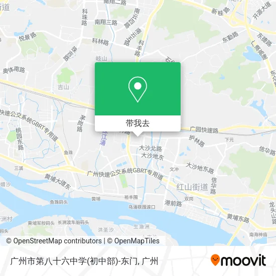 广州市第八十六中学(初中部)-东门地图