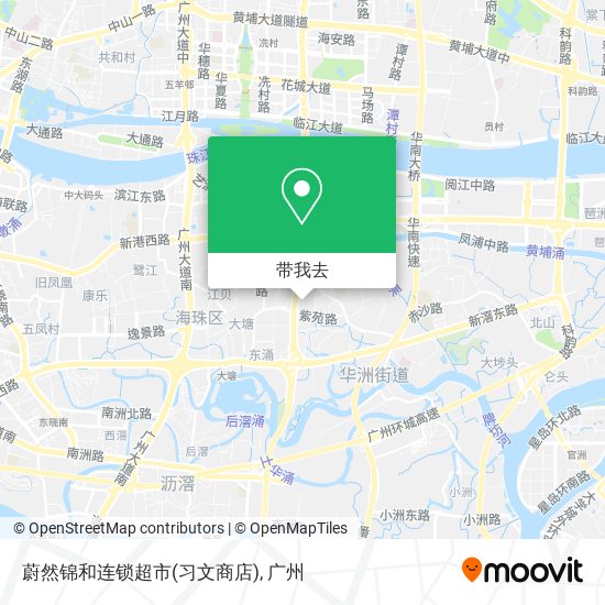 蔚然锦和连锁超市(习文商店)地图