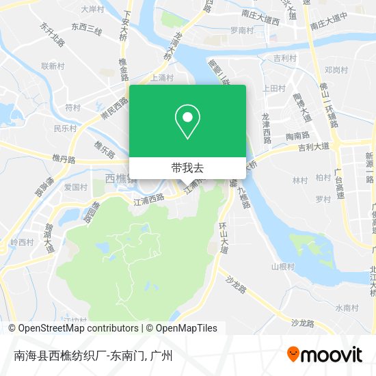 南海县西樵纺织厂-东南门地图