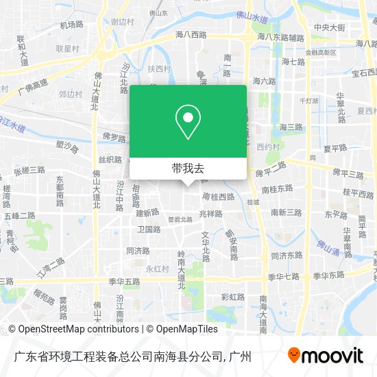 广东省环境工程装备总公司南海县分公司地图