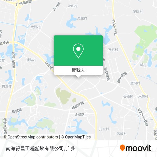 南海得昌工程塑胶有限公司地图