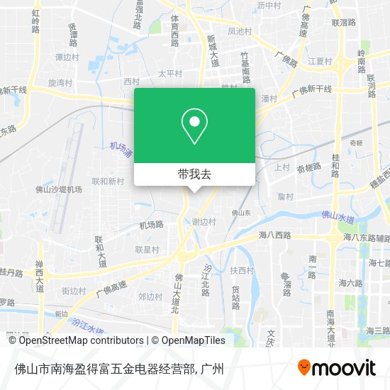 佛山市南海盈得富五金电器经营部地图