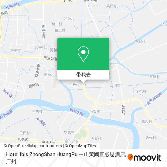 Hotel Ibis ZhongShan HuangPu 中山黃圃宜必思酒店地图