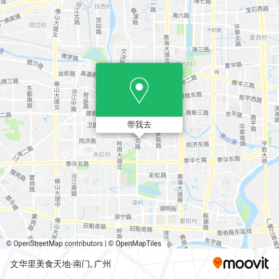 文华里美食天地-南门地图