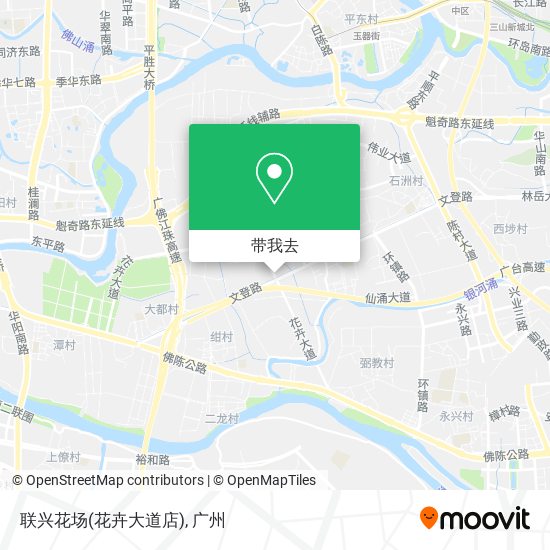 联兴花场(花卉大道店)地图