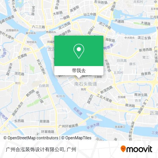 广州合泓装饰设计有限公司地图
