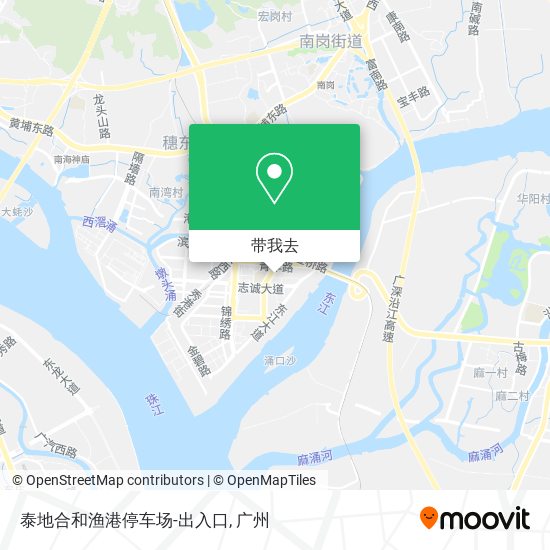 泰地合和渔港停车场-出入口地图
