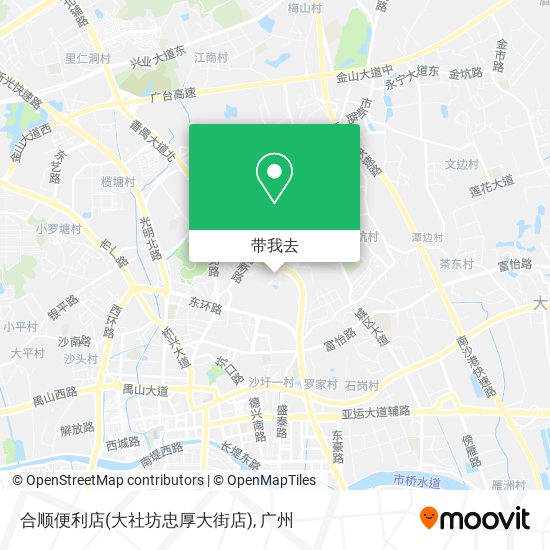 合顺便利店(大社坊忠厚大街店)地图