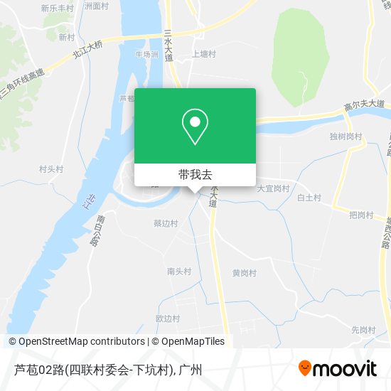 芦苞02路(四联村委会-下坑村)地图