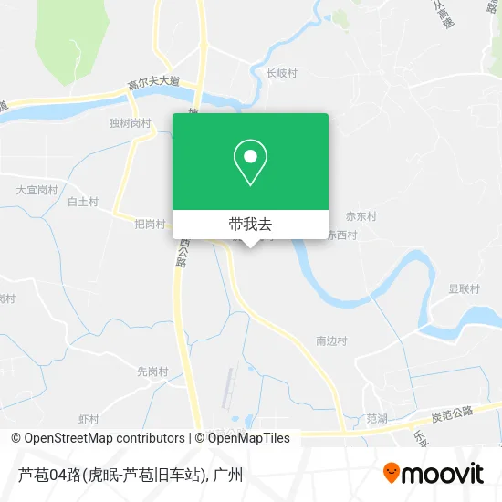 芦苞04路(虎眠-芦苞旧车站)地图