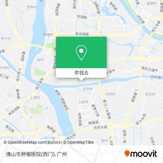 佛山市肿瘤医院(西门)地图