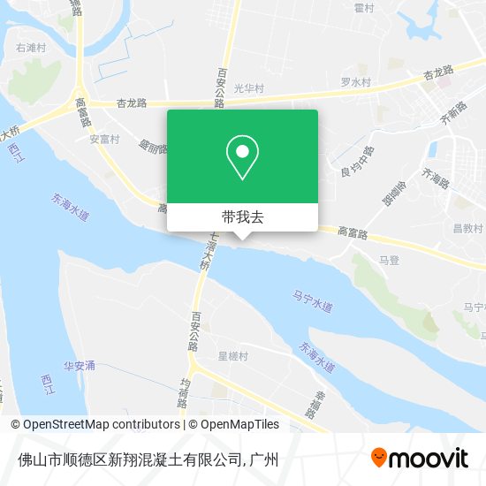 佛山市顺德区新翔混凝土有限公司地图
