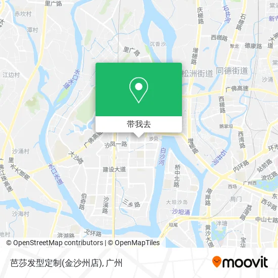 芭莎发型定制(金沙州店)地图