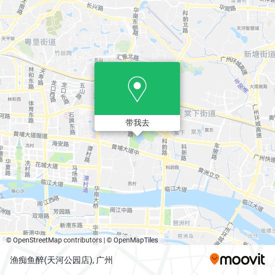 渔痴鱼醉(天河公园店)地图