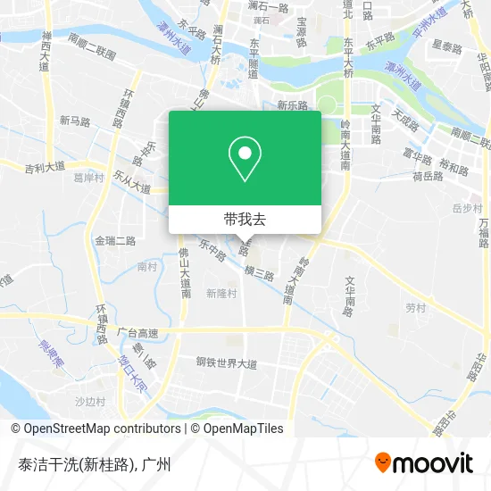泰洁干洗(新桂路)地图