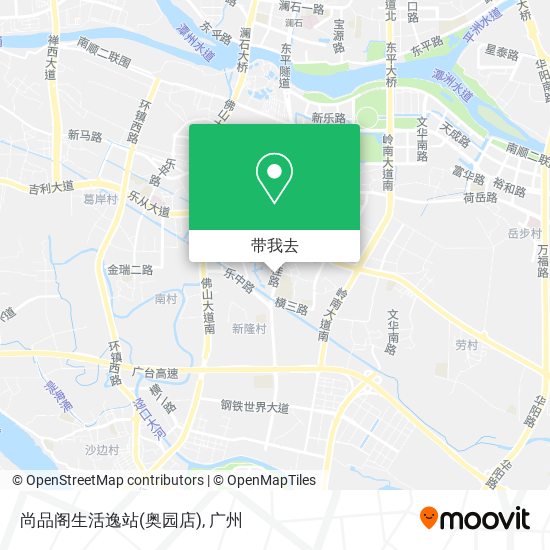 尚品阁生活逸站(奥园店)地图