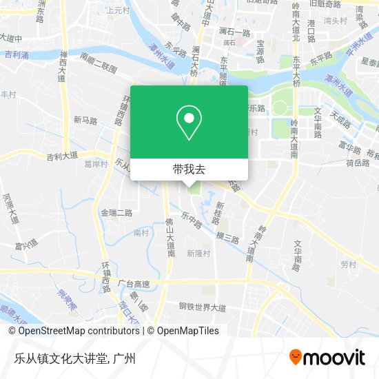 乐从镇文化大讲堂地图