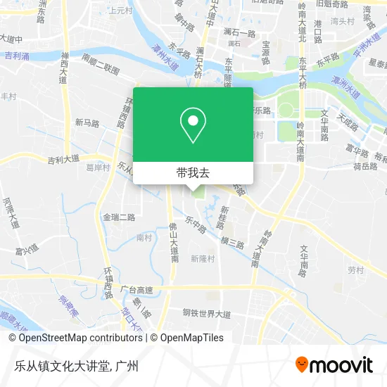 乐从镇文化大讲堂地图