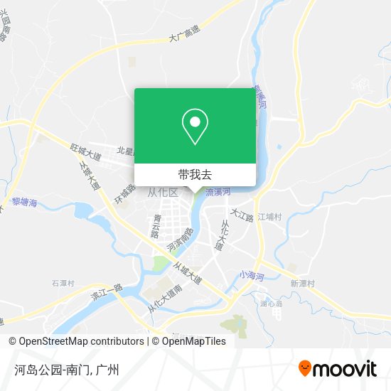 河岛公园-南门地图