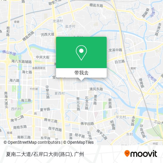 夏南二大道/石岸口大街(路口)地图