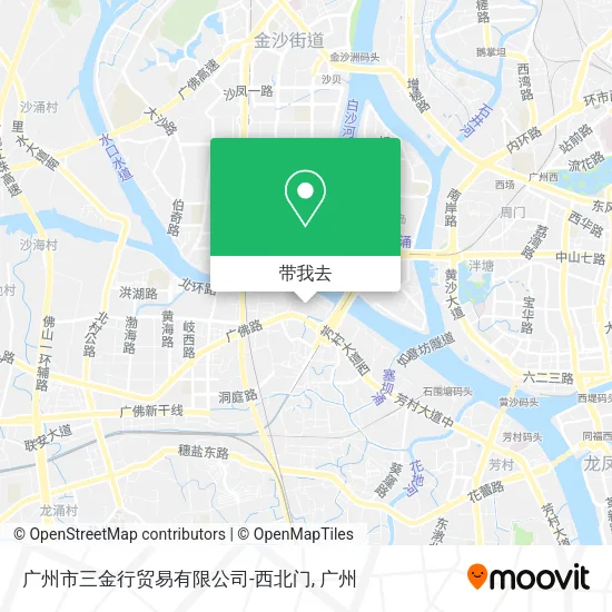 广州市三金行贸易有限公司-西北门地图