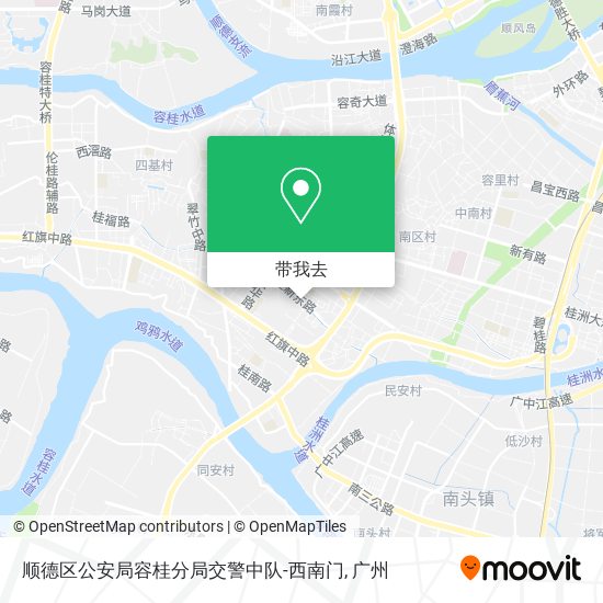 顺德区公安局容桂分局交警中队-西南门地图