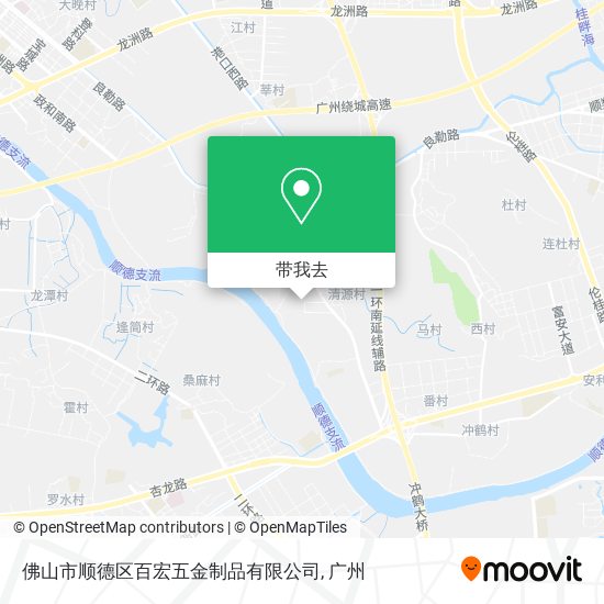 佛山市顺德区百宏五金制品有限公司地图