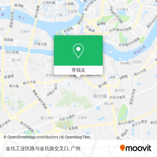金坑工业区路与金坑路交叉口地图