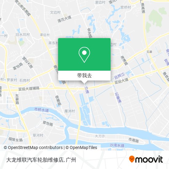 大龙维联汽车轮胎维修店地图