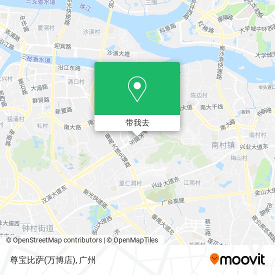 尊宝比萨(万博店)地图