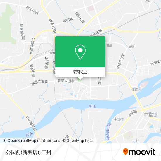 公园前(新塘店)地图