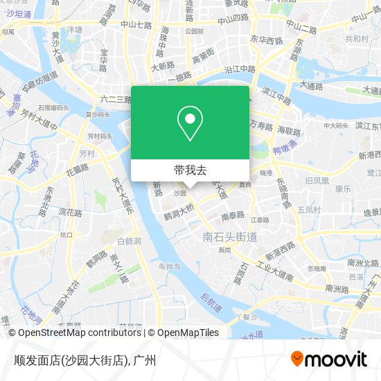 顺发面店(沙园大街店)地图